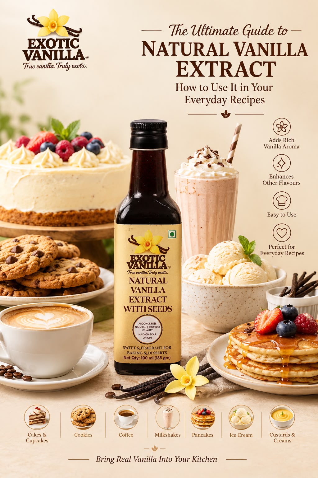 NATURAL VANILLA EXTRACT: THE SECRET TO RICH, AUTHENTIC FLAOUR