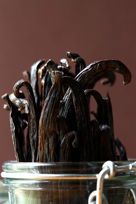 Exotic Vanilla Indian Vanilla Beans,100g | Gourmet Grade | 15–20 cm Length | Naturally Plump & Aromatic | For Baking, Desserts & Vanilla Extract