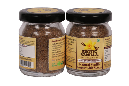 Premium Natural vanilla sugar with seeds (40 gram)