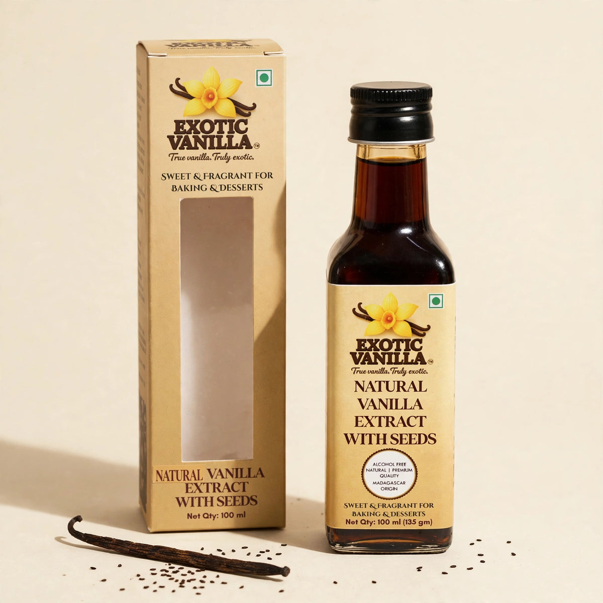 Vanilla Extract with Seeds, 100 ml (135 g)