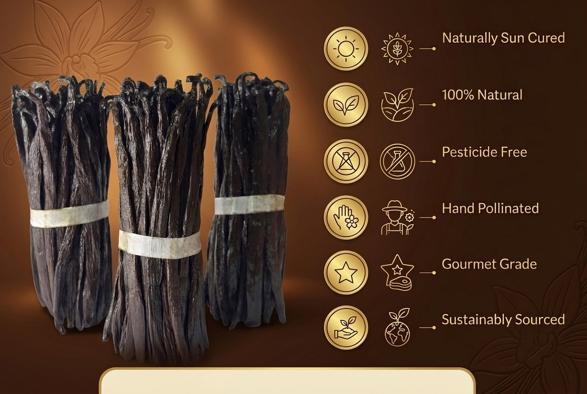 Madagascar Vanilla Beans,50g
