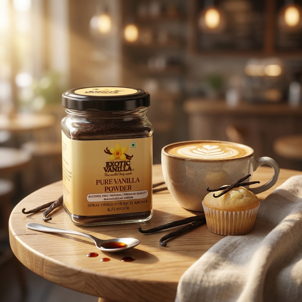 Exotic Vanilla Gourmet Vanilla Powder with Seeds, 100 g | Rich Aroma & Natural Vanilla Specks | Pure & Natural | Ideal for Baking & Confectionery